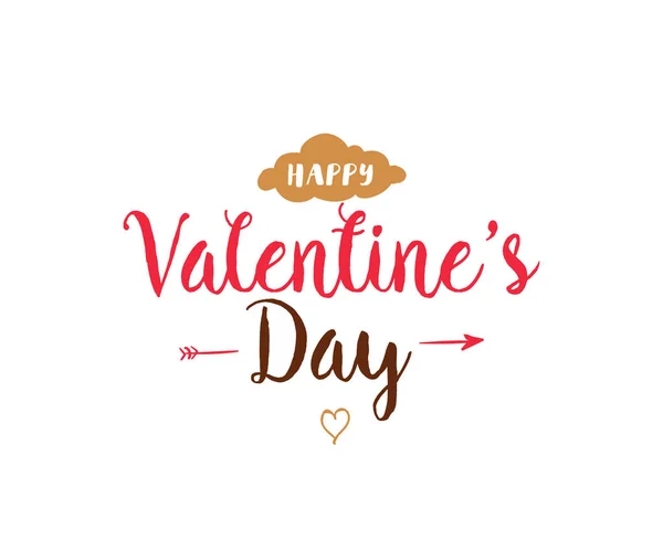 Happy Valentines day typografii. Projekt wektor. — Wektor stockowy