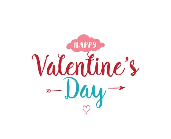 Happy Valentines day typografii. Projekt wektor. — Wektor stockowy
