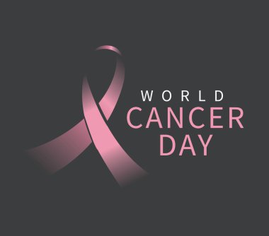 Dünya kanser günü vektör tasarımı.