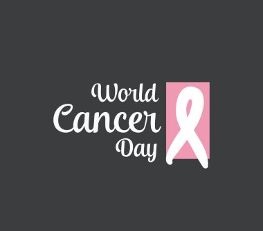 Dünya kanser günü vektör tasarımı.