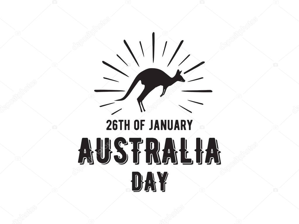 Happy Australia day vector design.