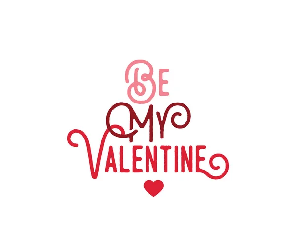 Feliz tipografía de San Valentín. Diseño vectorial . — Vector de stock