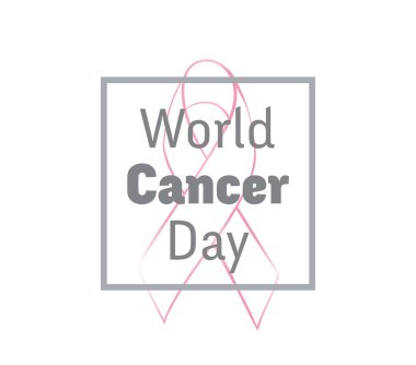 Dünya kanser günü vektör tasarımı.