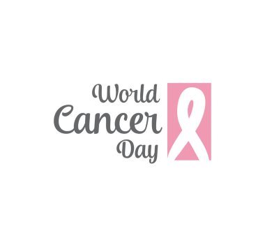 Dünya kanser günü vektör tasarımı.