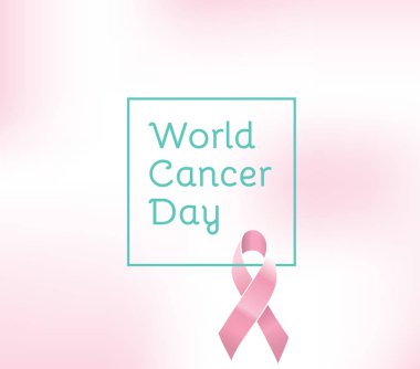 Dünya kanser günü vektör tasarımı.