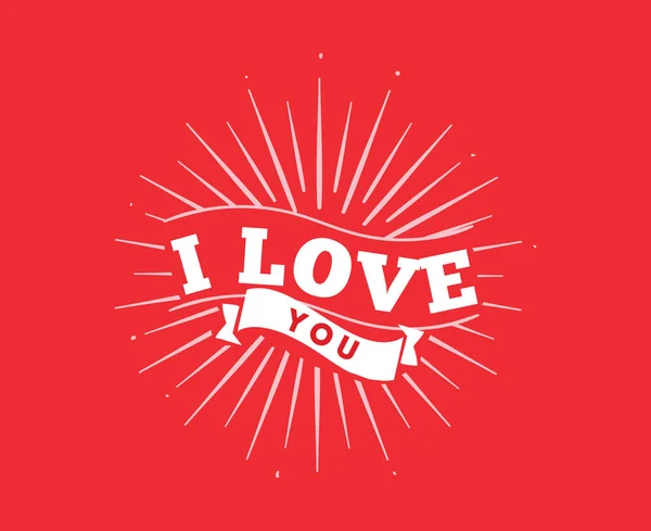 Happy Valentines day typography. Vector design. — Stock Vector