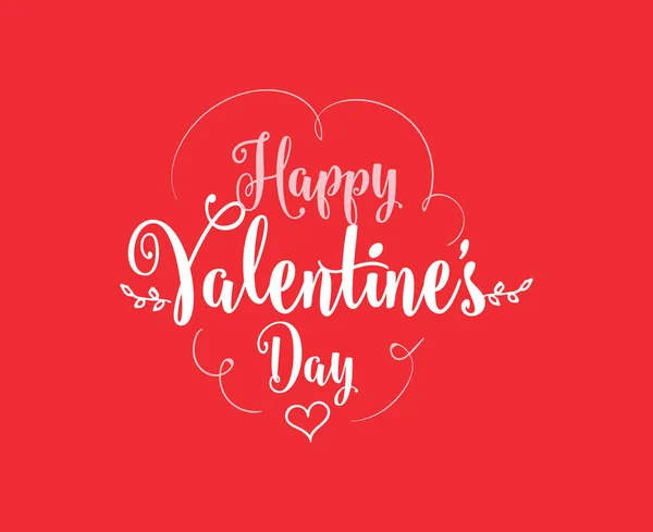 Happy Valentines day typografie. Vector design. — Stockvector