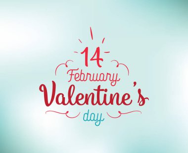 Mutlu Sevgililer günü tipografi. Vektör tasarımı.