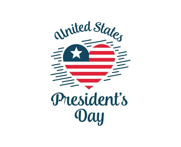 Başkanlar Günü vektör tipografi. — Stok Vektör