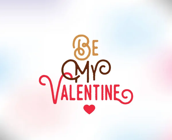 Happy Valentines day typografie. Vector design. — Stockvector
