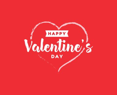 Mutlu Sevgililer günü tipografi. Vektör tasarımı.