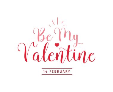 Mutlu Sevgililer günü tipografi. Vektör tasarımı.