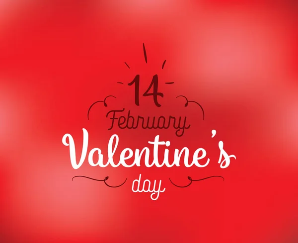 Happy Valentines day typografie. Vector design. — Stockvector