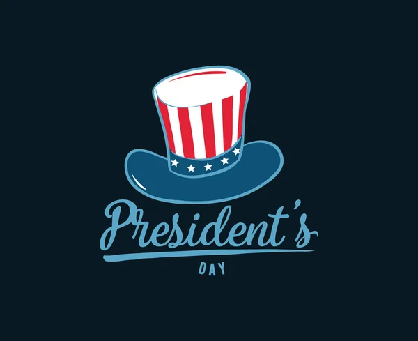 Día de los presidentes tipografía vectorial . — Vector de stock