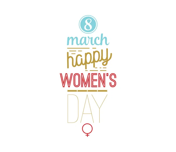 8 de marzo. Fondo de día para mujer . — Vector de stock