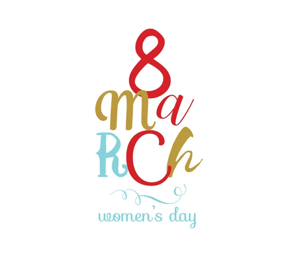 8 de Março. Fundo do dia das mulheres . — Vetor de Stock