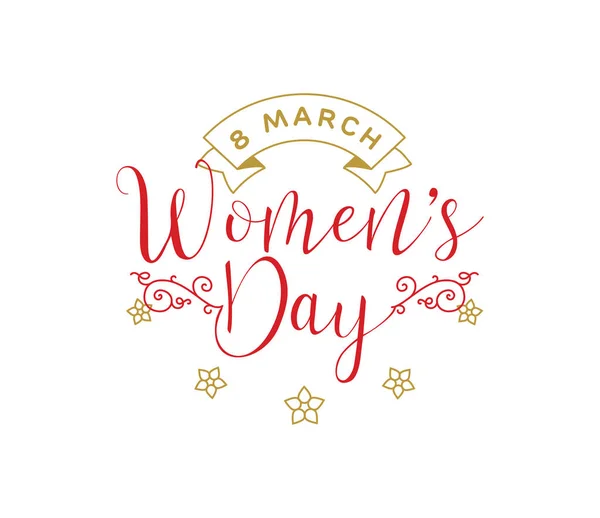 8 de Março. Fundo do dia das mulheres . — Vetor de Stock