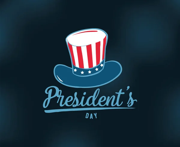 Jour des présidents typographie vectorielle . — Image vectorielle