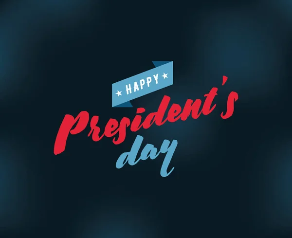 Día de los presidentes tipografía vectorial . — Vector de stock