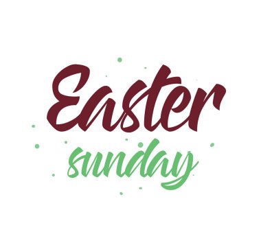 Paskalya tipografi tasarım.