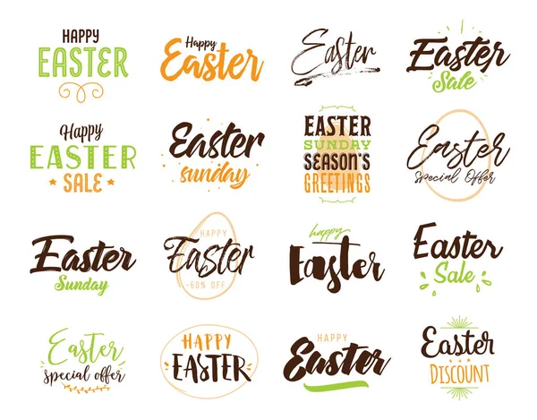 Húsvéti tipográfia tervezése. — Stock Vector