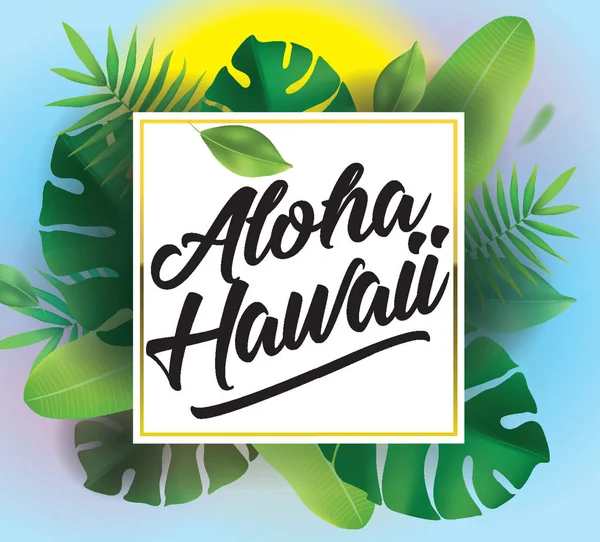 Aloha. Fundo vetorial para cartazes e banners . —  Vetores de Stock