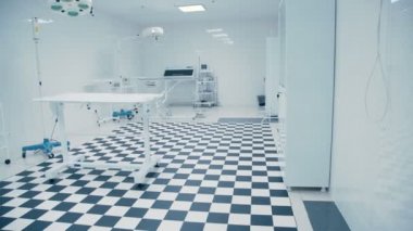 Modern hayvan hastalıklarıyla ilgili klinik. Kiremitli siyah beyaz zemin.