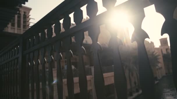 Uae, 2017: madinat jumeirah. historisches Zentrum in abu dhabi. — Stockvideo