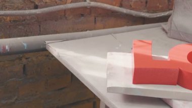 Işlem yapma dekor öğesi. Rakamlar genişletilmiş polistiren - aşk