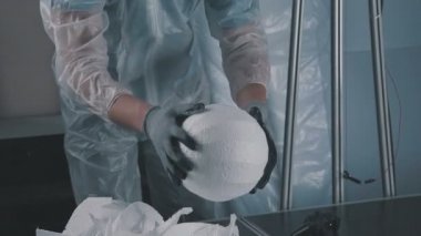 Köpük plastik hacimsel sahne oluşturulması.