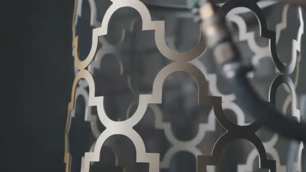 Artistic forging of metal and the creation of decorative elements. — Stock Video