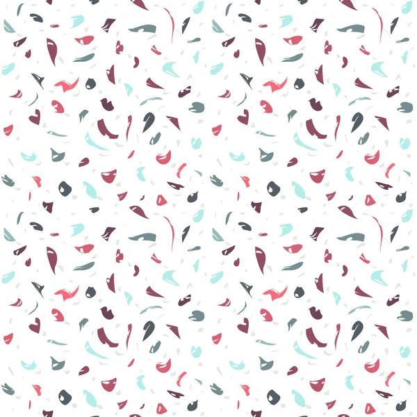 Terrazzo seamless pattern. Modern fabric texture. Abstract backdrop. Wallpaper. — Stock Vector