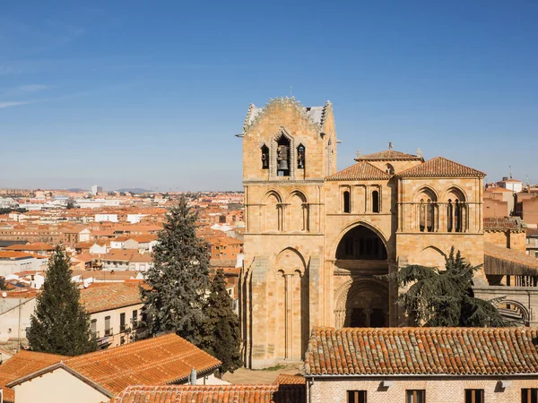 Flygfoto över staden Ávila, Spain — Stockfoto