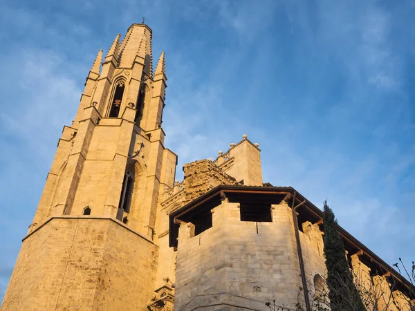 Catedral San Feliu de Girona, Catalunha, Espanha — Fotografia de Stock