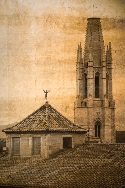 Cathedral Sant Feliu, Girona, Spain — Stock Photo, Image