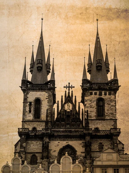 Церква Tyn Прага, Чеська Республіка — стокове фото