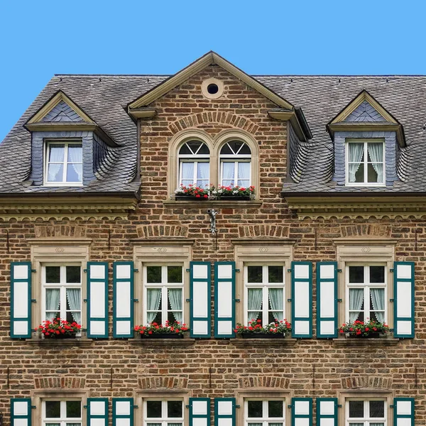 Tarihsel Cochem Almanya Nın Eski Şehir Bina — Stok fotoğraf