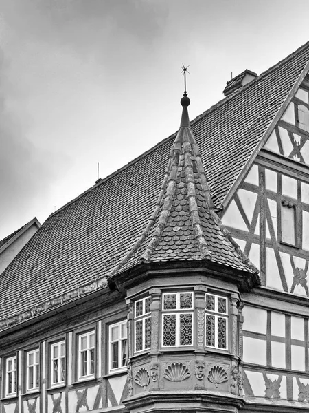 Fachwerkhaus Der Altstadt Von Rothenburg Der Tauber Einfarbig — Stockfoto