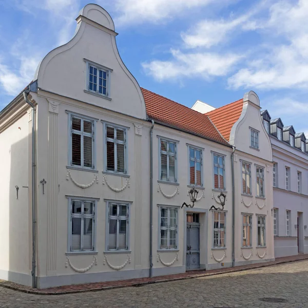 Historic Buildings Old Town Guestrow Mecklenburg Western Pomerania Germany — Stock Photo, Image