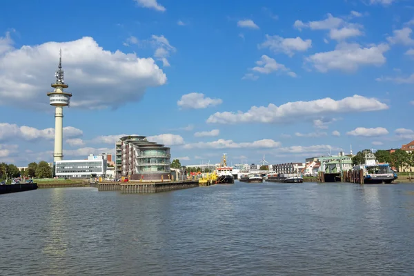 Bremerhaven Bremen Deutschland 2018 Stadtbild Von Bremerhaven Der Wesermündung — Stockfoto