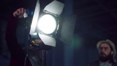 Profesyonel aydınlatma Studio ayarlama