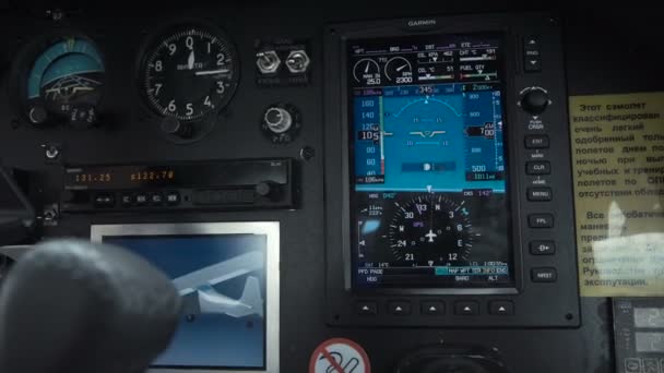 Uçak uçan pilot video klip — Stok video