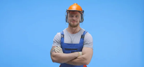 Retrato del joven trabajador — Foto de Stock