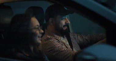 Father and daughter talking while traveling