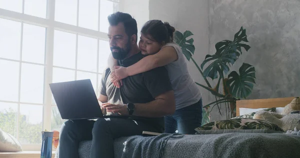 Busy father having no time for daughter