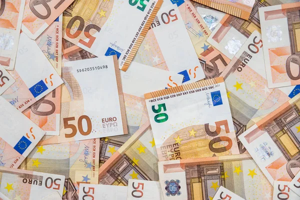 Nuove Vecchie Banconote Euro Come Sfondo — Foto Stock