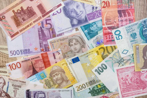 Inne Pieniądze Europie Kraju Jako Tło — Zdjęcie stockowe