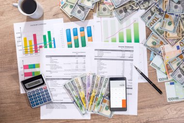 Office hesap yıllık bütçe. qand euro para.