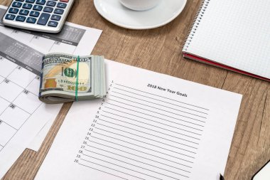 2018 yeni yıl gol Doları üstünde okul sırası ile