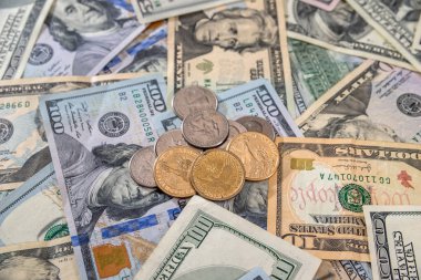 para arka plan - bize Doları banknot para ile